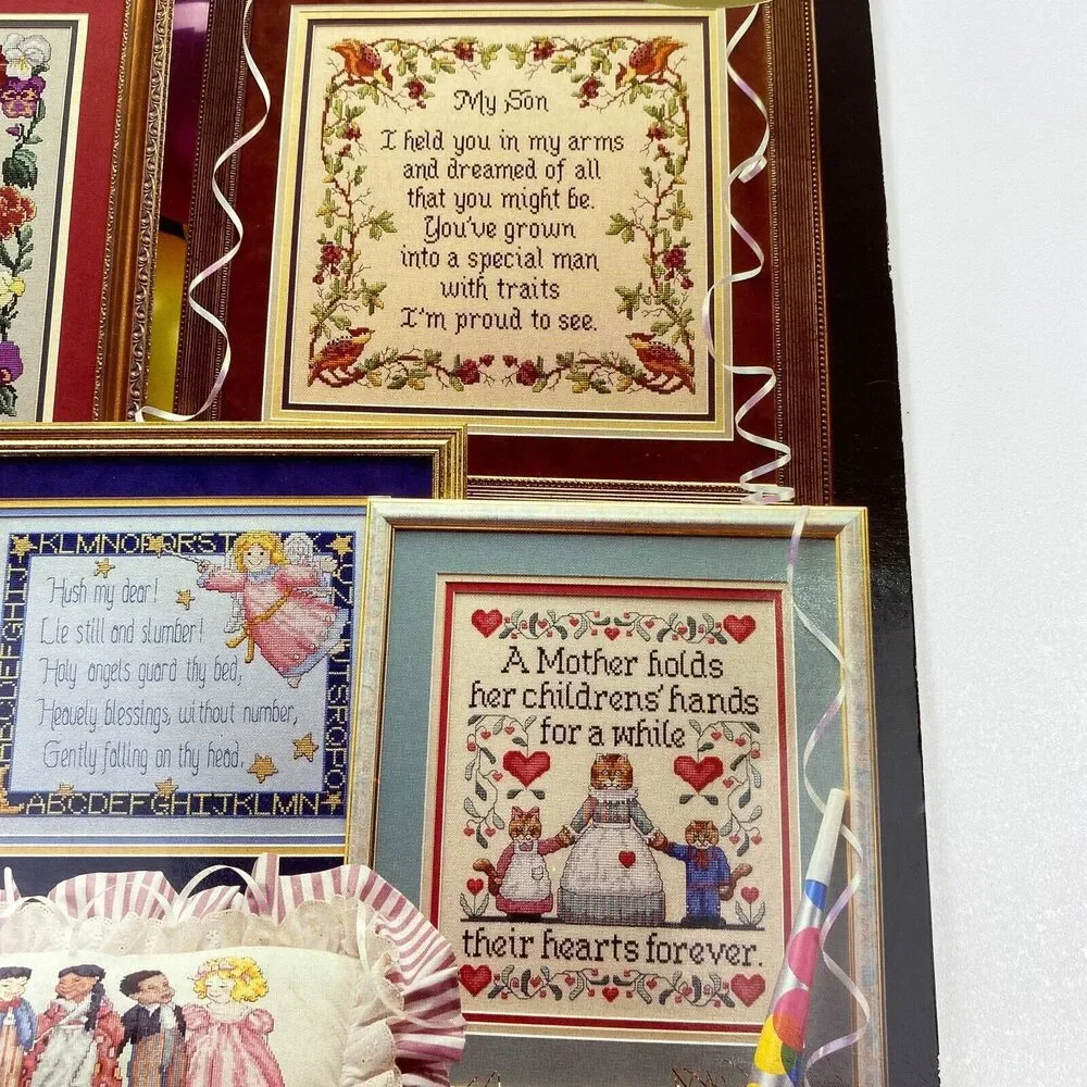 Cross My Heart 96 Celebrate Children Cross Stitch Leaflet VTG 1994 Sampler